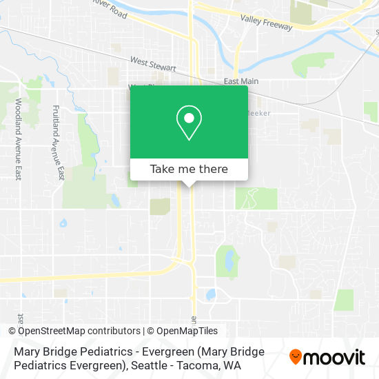 Mary Bridge Pediatrics - Evergreen map
