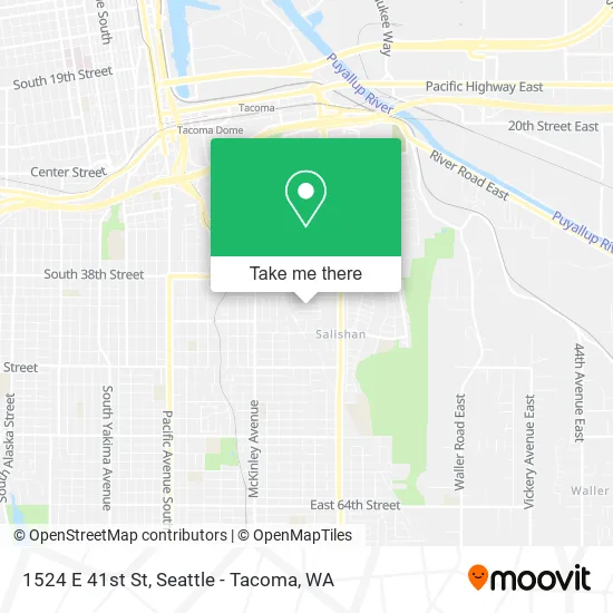Mapa de 1524 E 41st St