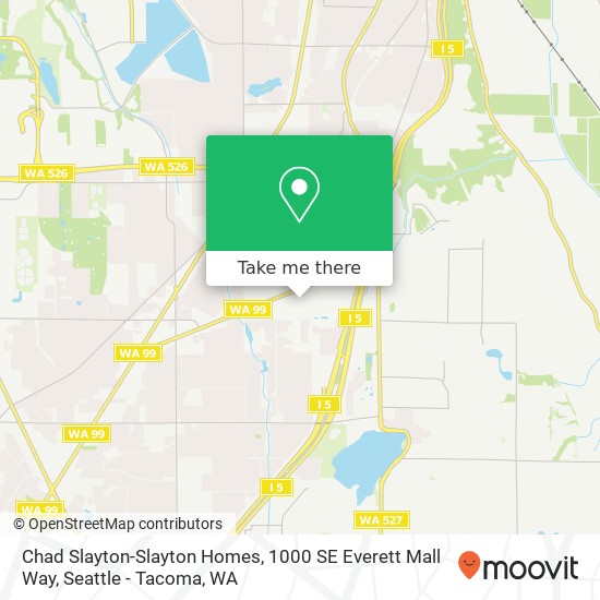 Mapa de Chad Slayton-Slayton Homes, 1000 SE Everett Mall Way