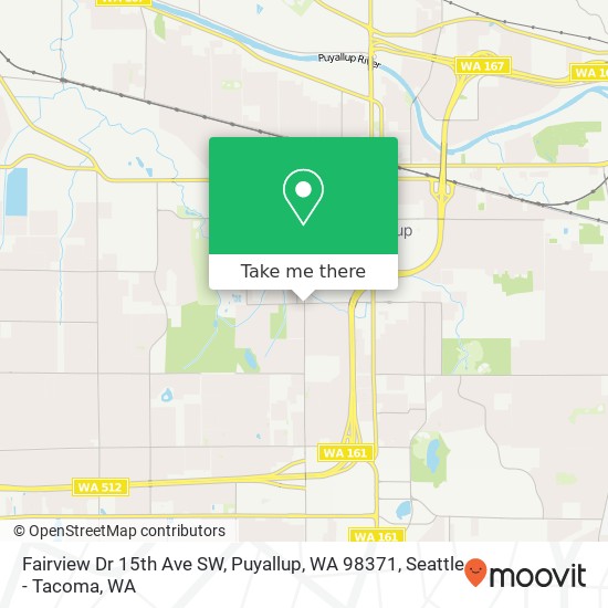 Fairview Dr 15th Ave SW, Puyallup, WA 98371 map