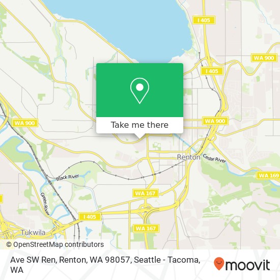 Mapa de Ave SW Ren, Renton, WA 98057