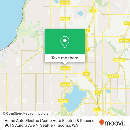 Acme Auto Electric (Acme Auto Electric & Repair), 9015 Aurora Ave N map