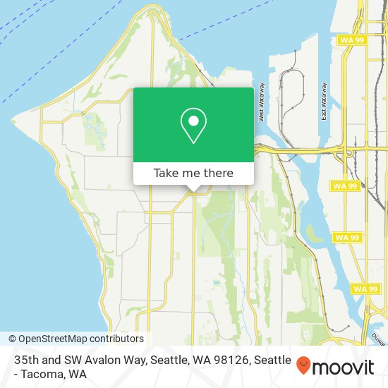 35th and SW Avalon Way, Seattle, WA 98126 map