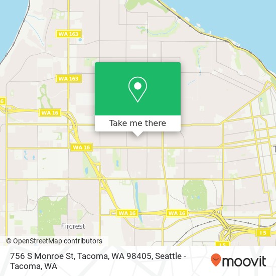 756 S Monroe St, Tacoma, WA 98405 map