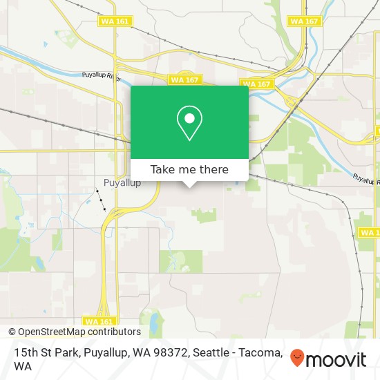 Mapa de 15th St Park, Puyallup, WA 98372