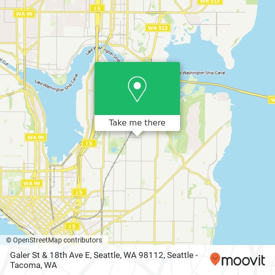 Galer St & 18th Ave E, Seattle, WA 98112 map