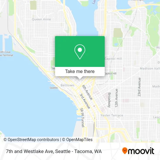 7th and Westlake Ave map