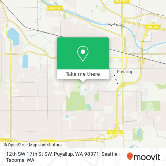 12th SW 17th St SW, Puyallup, WA 98371 map