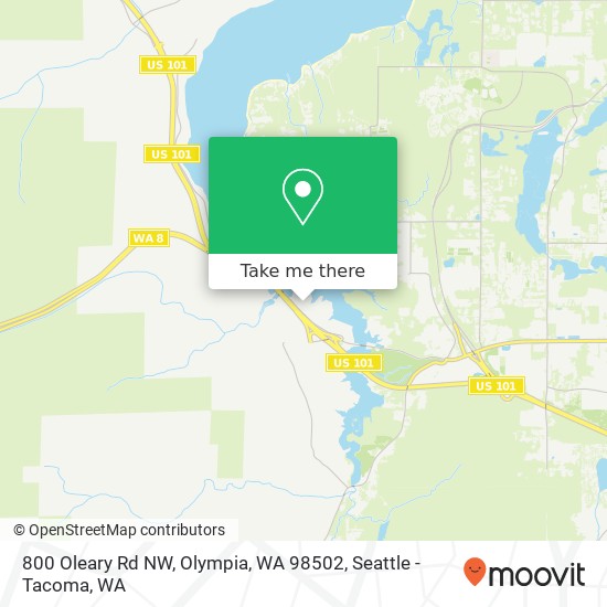 800 Oleary Rd NW, Olympia, WA 98502 map