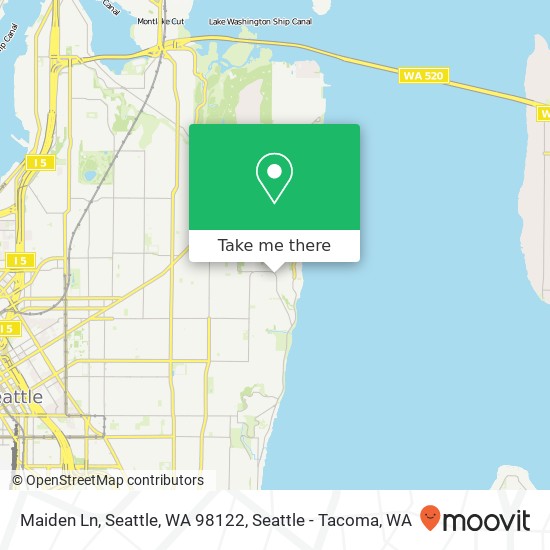 Mapa de Maiden Ln, Seattle, WA 98122