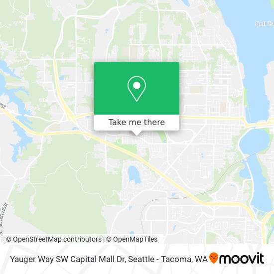 Yauger Way SW Capital Mall Dr map