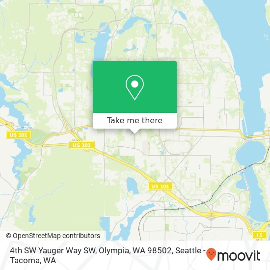 Mapa de 4th SW Yauger Way SW, Olympia, WA 98502