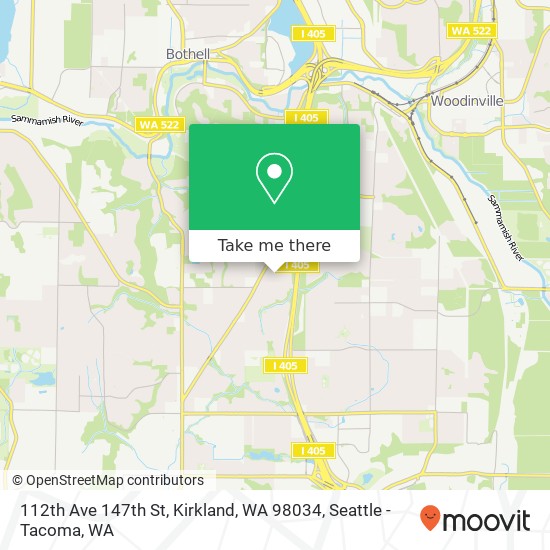 Mapa de 112th Ave 147th St, Kirkland, WA 98034