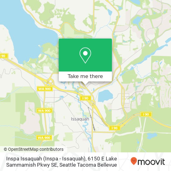 Inspa Issaquah (Inspa - Issaquah), 6150 E Lake Sammamish Pkwy SE map