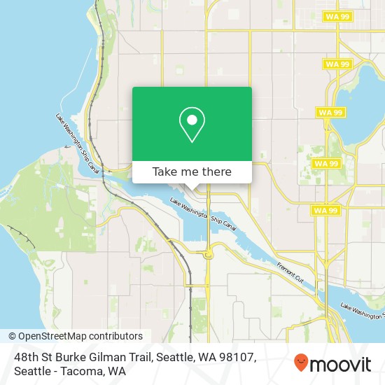 48th St Burke Gilman Trail, Seattle, WA 98107 map