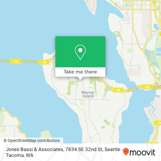 Mapa de Jones Bassi & Associates, 7834 SE 32nd St