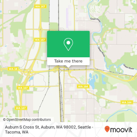 Mapa de Auburn S Cross St, Auburn, WA 98002