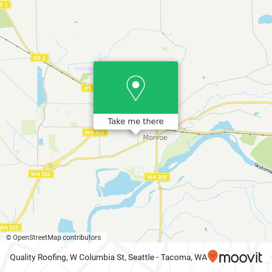 Quality Roofing, W Columbia St map