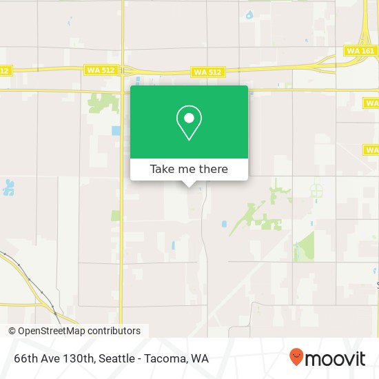 Mapa de 66th Ave 130th, Puyallup, WA 98373