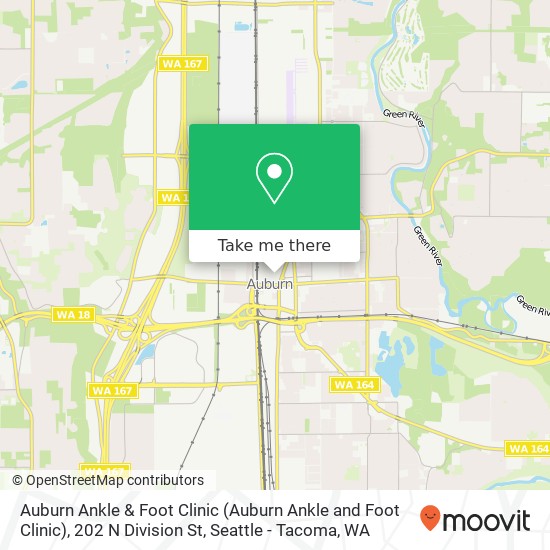 Mapa de Auburn Ankle & Foot Clinic (Auburn Ankle and Foot Clinic), 202 N Division St