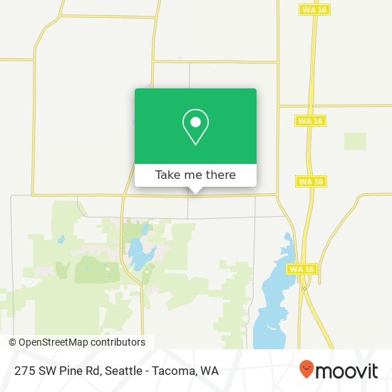 Mapa de 275 SW Pine Rd, Port Orchard, WA 98367