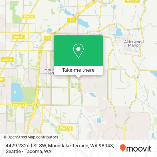 4429 232nd St SW, Mountlake Terrace, WA 98043 map