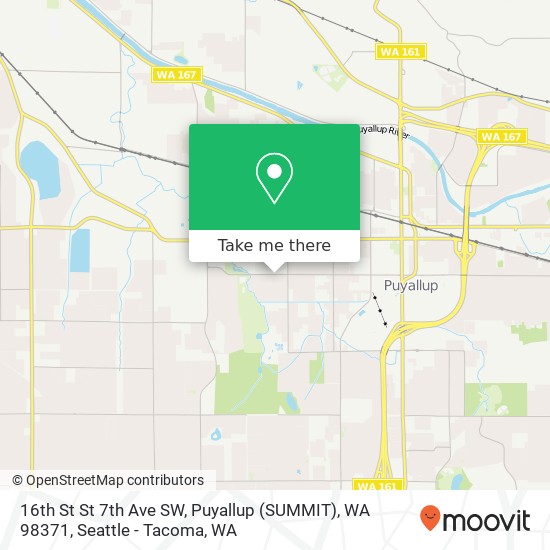 16th St St 7th Ave SW, Puyallup (SUMMIT), WA 98371 map