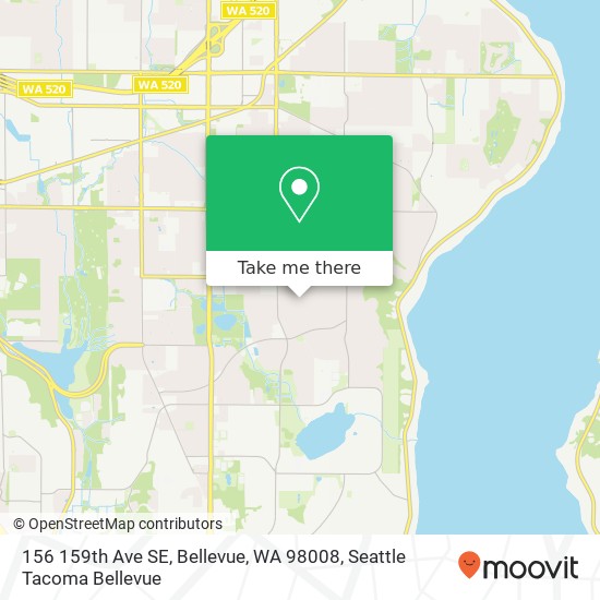 156 159th Ave SE, Bellevue, WA 98008 map