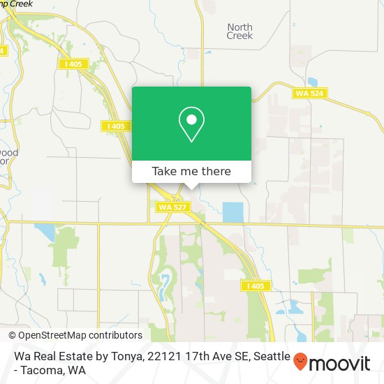 Wa Real Estate by Tonya, 22121 17th Ave SE map