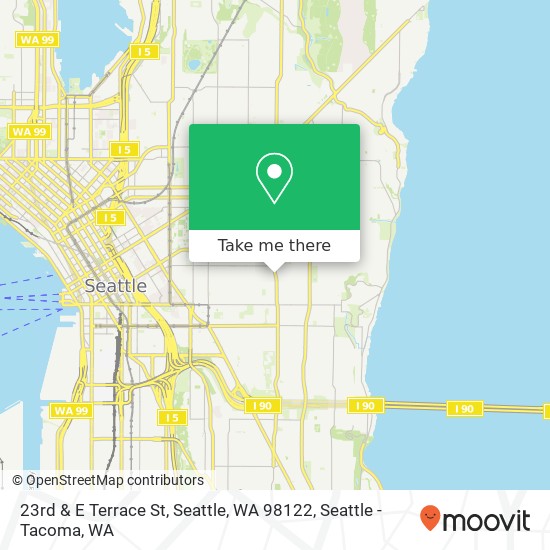 Mapa de 23rd & E Terrace St, Seattle, WA 98122