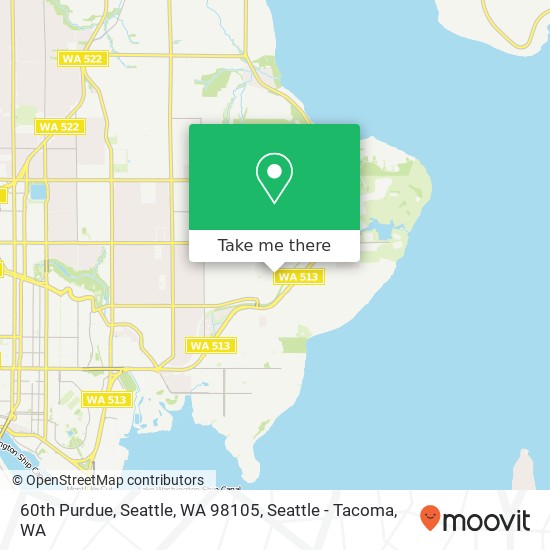 Mapa de 60th Purdue, Seattle, WA 98105