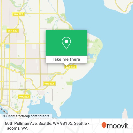 60th Pullman Ave, Seattle, WA 98105 map