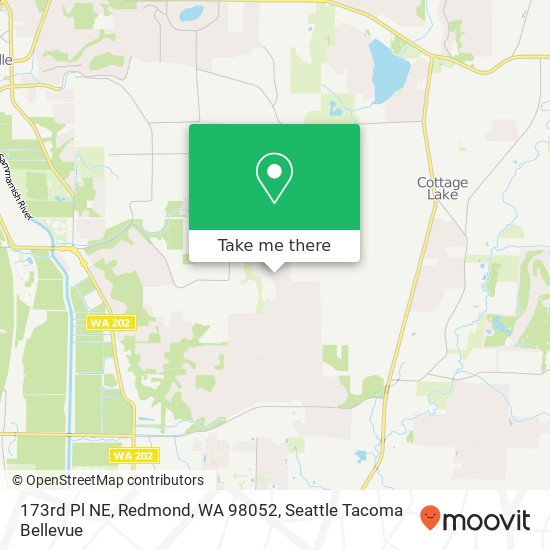 Mapa de 173rd Pl NE, Redmond, WA 98052