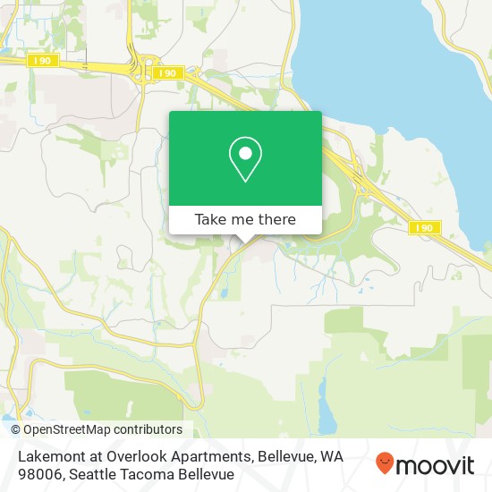Lakemont at Overlook Apartments, Bellevue, WA 98006 map