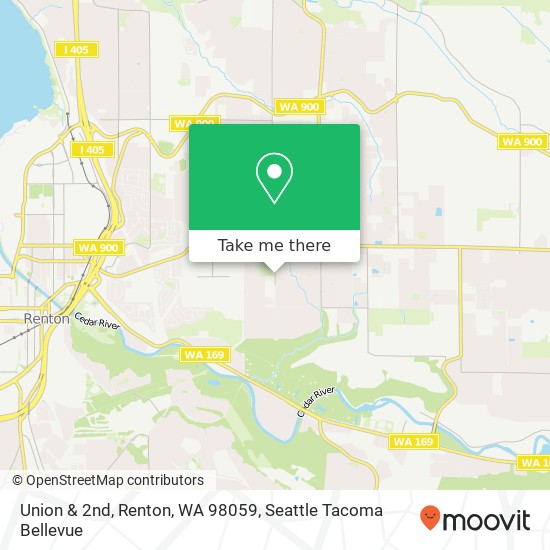 Mapa de Union & 2nd, Renton, WA 98059