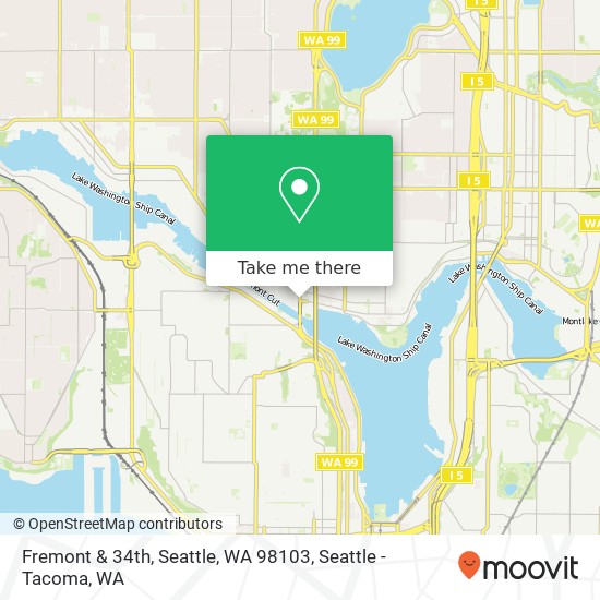 Fremont & 34th, Seattle, WA 98103 map