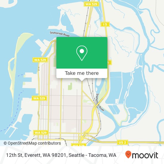 12th St, Everett, WA 98201 map