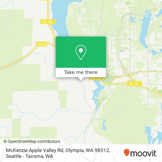 Mapa de McKenzie Apple Valley Rd, Olympia, WA 98512