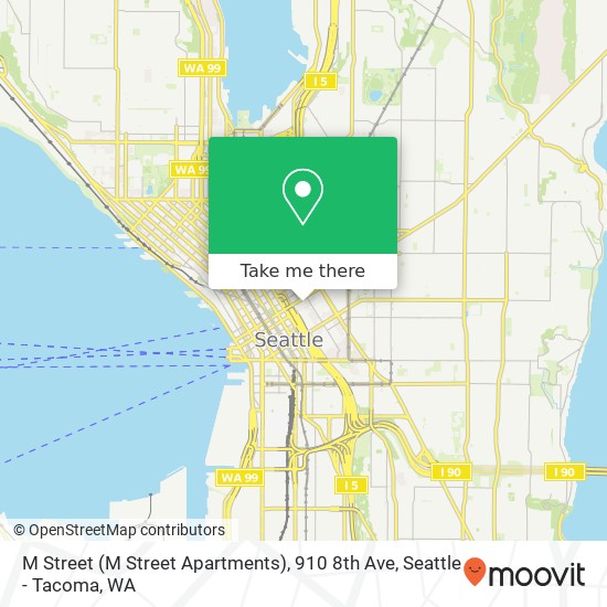 M Street (M Street Apartments), 910 8th Ave map