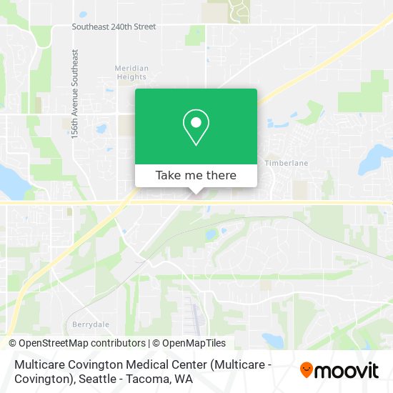 Mapa de Multicare Covington Medical Center (Multicare - Covington)