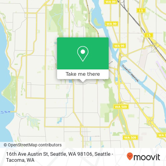 16th Ave Austin St, Seattle, WA 98106 map