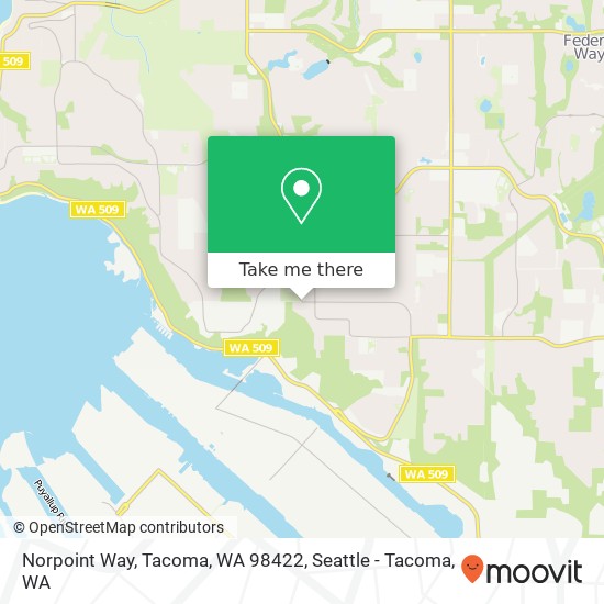 Mapa de Norpoint Way, Tacoma, WA 98422