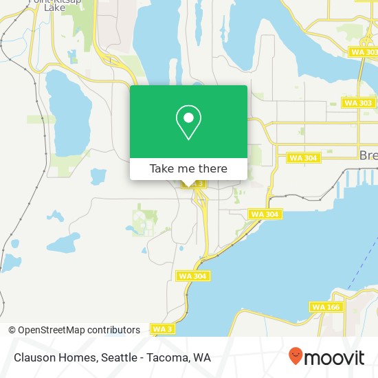 Clauson Homes map