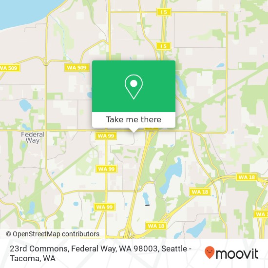 Mapa de 23rd Commons, Federal Way, WA 98003
