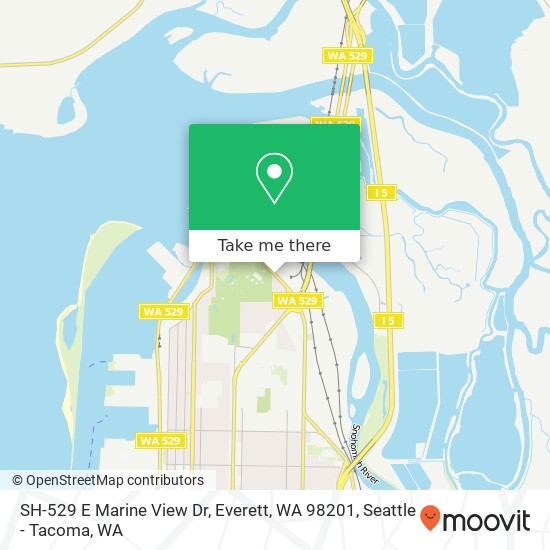 Mapa de SH-529 E Marine View Dr, Everett, WA 98201