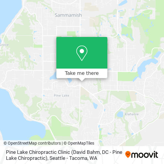 Pine Lake Chiropractic Clinic (David Bahm, DC - Pine Lake Chiropractic) map