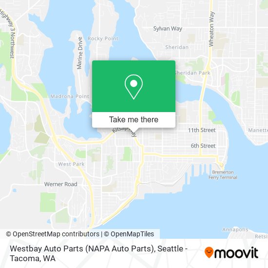 Westbay Auto Parts (NAPA Auto Parts) map