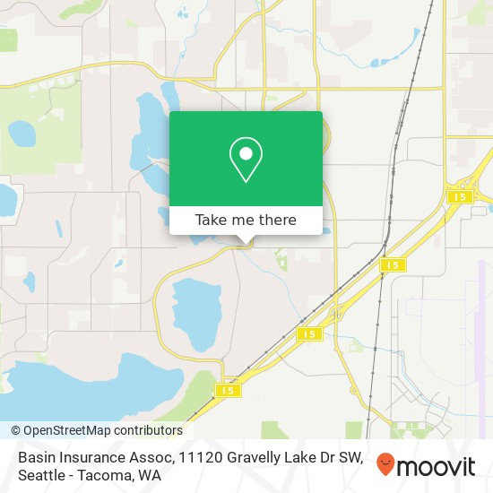 Basin Insurance Assoc, 11120 Gravelly Lake Dr SW map