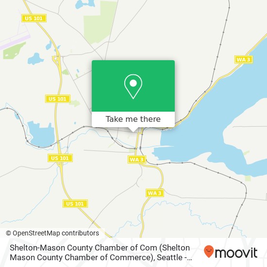 Mapa de Shelton-Mason County Chamber of Com