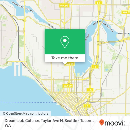 Dream Job Catcher, Taylor Ave N map